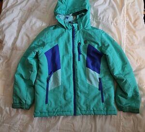 Athletech Kids Aqua and Royal Blue Puffer Jacket